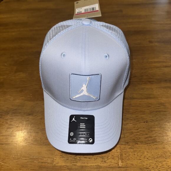 Nike Rise Cap Structured Trucker Hat Jumpman S/M Blue FZ0774 407 New With Tags - Picture 2 of 8
